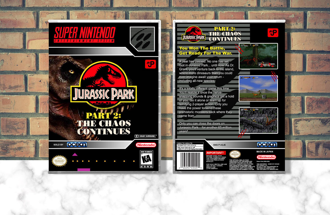 Jurassic Park Part 2: The Chaos Continues, Case Color: CLEAR (Transparent)