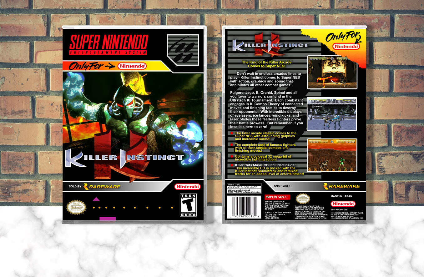 Killer Instinct, Case Color: CLEAR (Transparent)