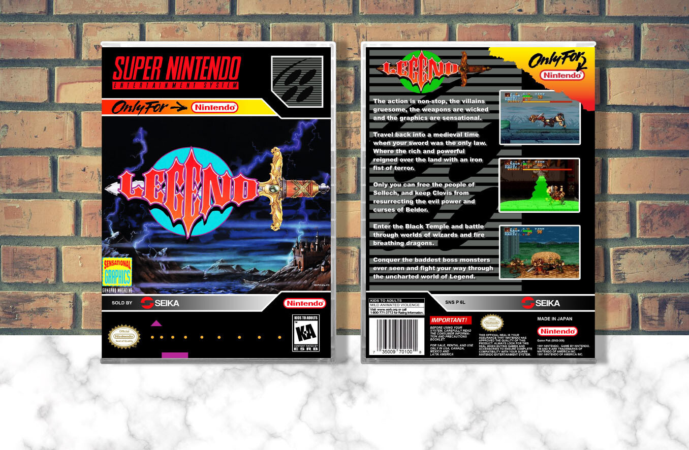 Legend, Case Color: CLEAR (Transparent)