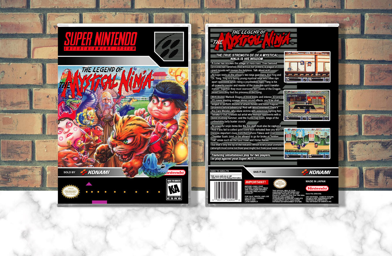 Legend of the Mystical Ninja, The, Case Color: CLEAR (Transparent)