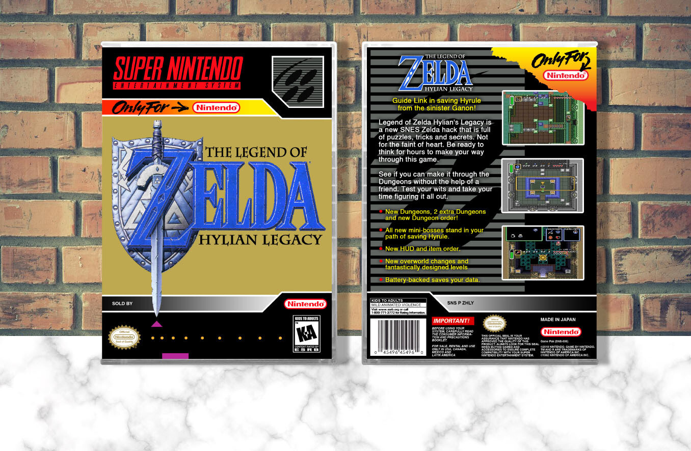 Legend of Zelda, The: Hylian Legacy, Case Color: CLEAR (Transparent)
