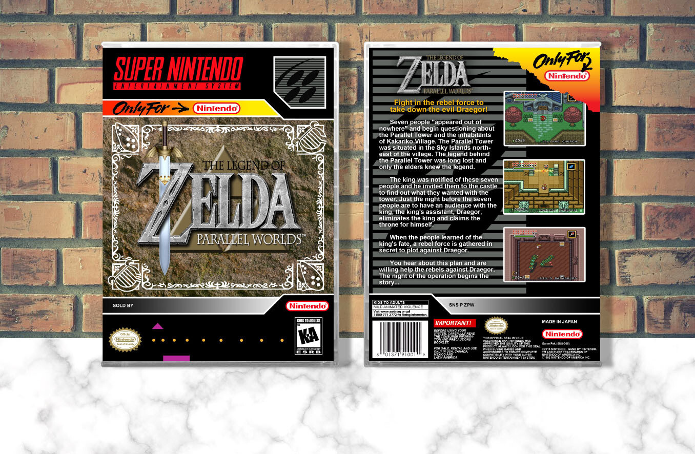 Legend of Zelda, The: Parallel Worlds, Case Color: CLEAR (Transparent)