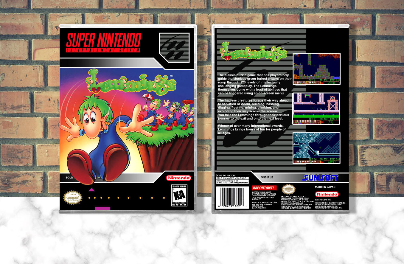 Lemmings, Case Color: CLEAR (Transparent)