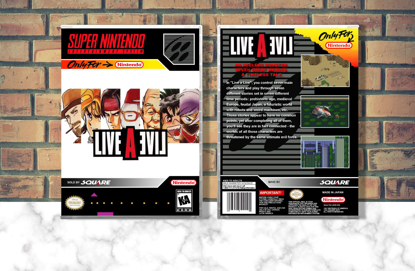 Live-A-Live, Case Color: CLEAR (Transparent)