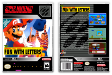 Mario's Early Years! Fun With Letters - SNES Video Game Case