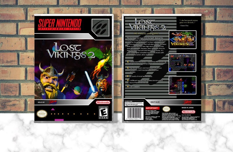 Lost Vikings 2, The, Case Color: CLEAR (Transparent)