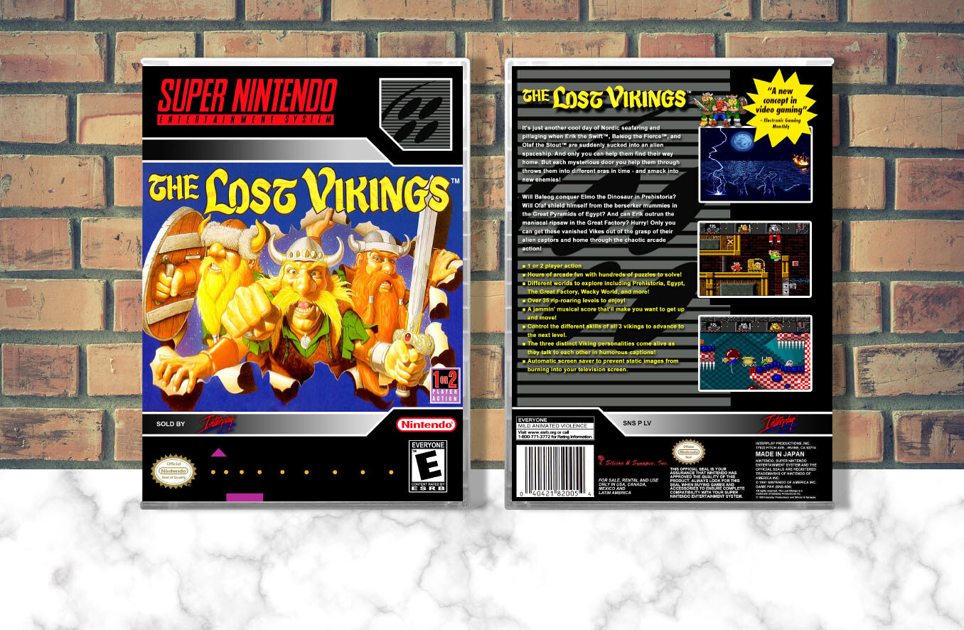 Lost Vikings, The, Case Color: CLEAR (Transparent)