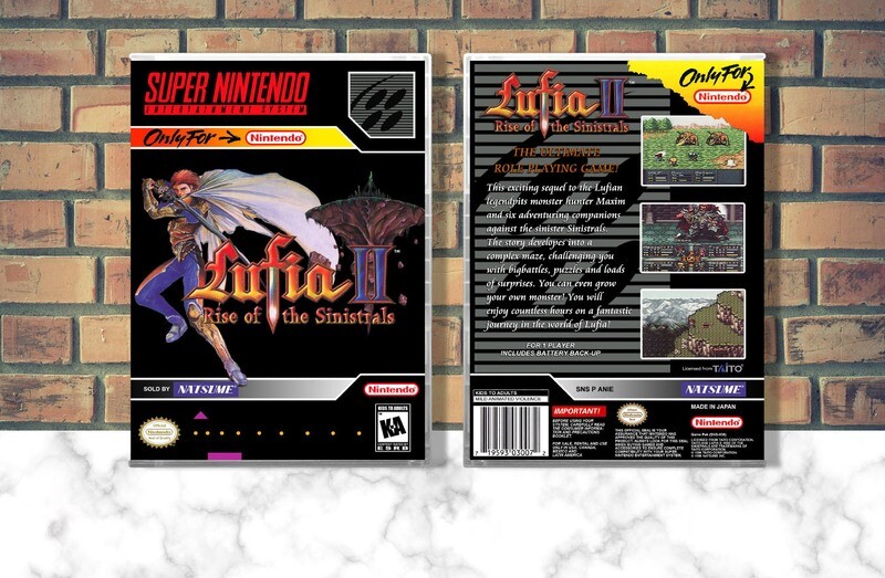 Lufia II: Rise of the Sinistrals, Case Color: CLEAR (Transparent)