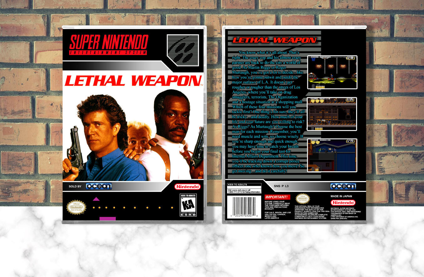 Lethal Weapon, Case Color: CLEAR (Transparent)