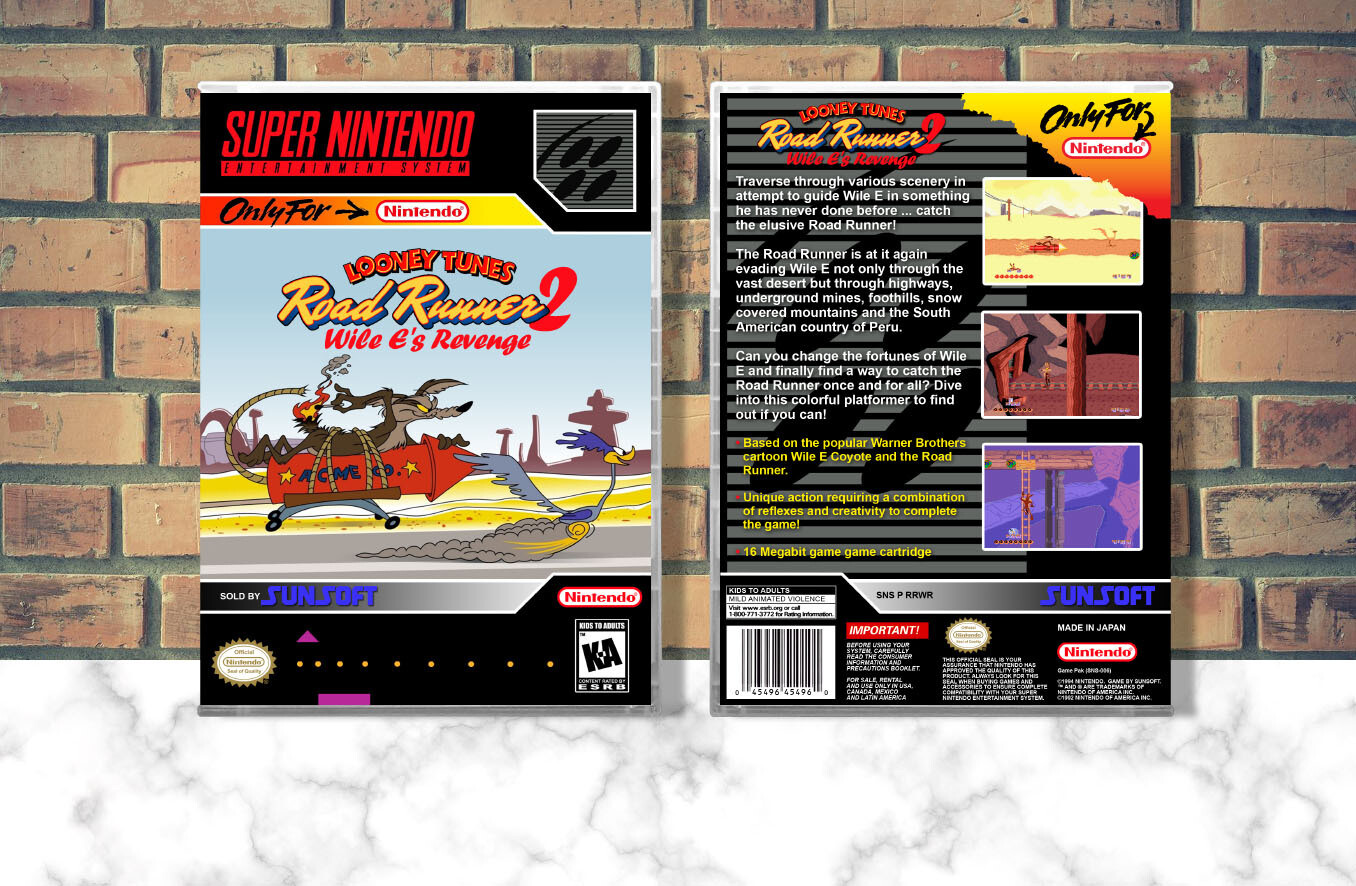 Looney Tunes Road Runner 2: Wile E&#39;s Revenge, Case Color: CLEAR (Transparent)