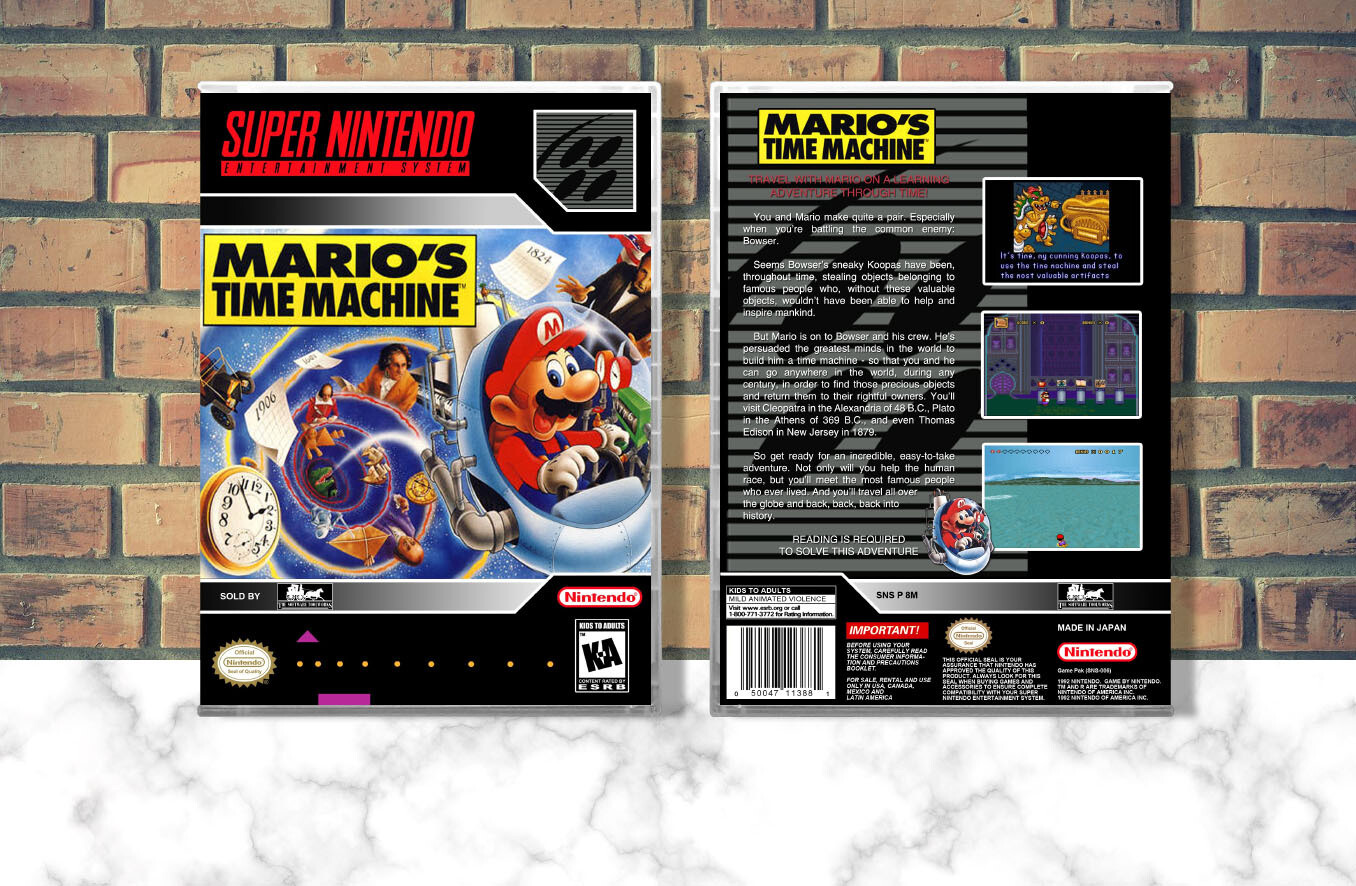 Mario&#39;s Time Machine, Case Color: CLEAR (Transparent)
