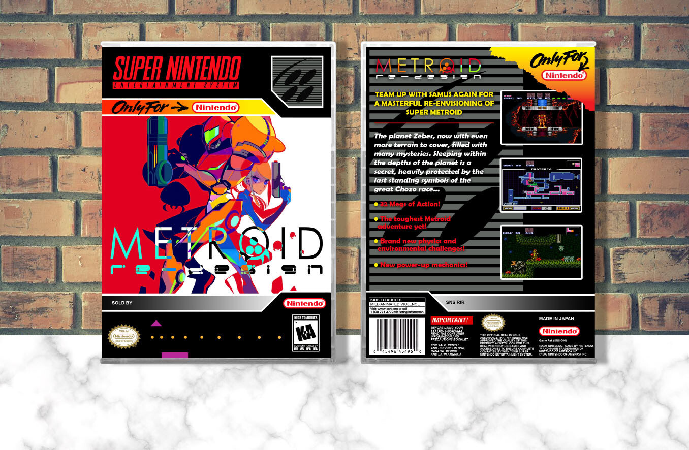 Metroid Redesign, Case Color: CLEAR (Transparent)