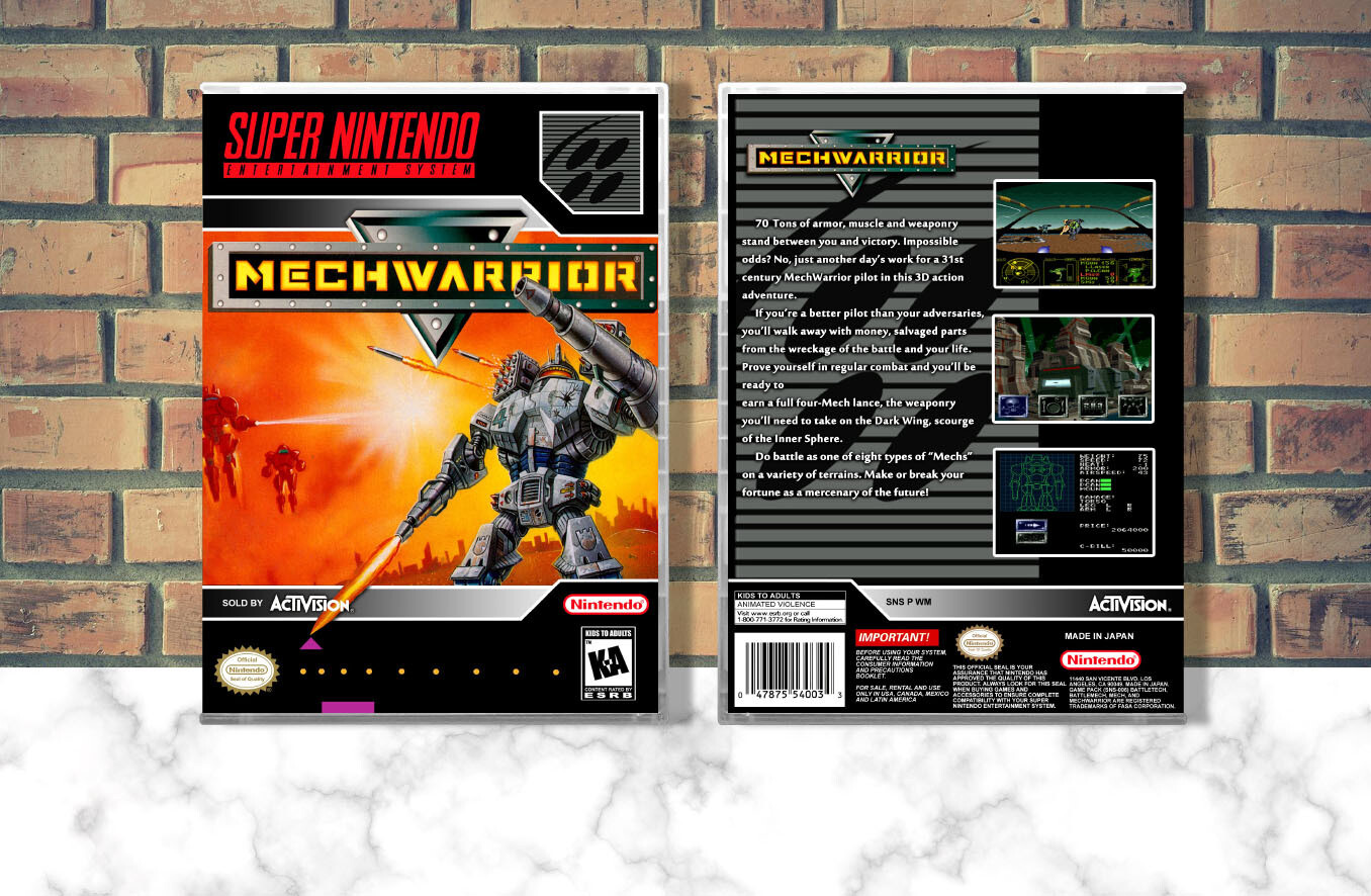 MechWarrior, Case Color: CLEAR (Transparent)