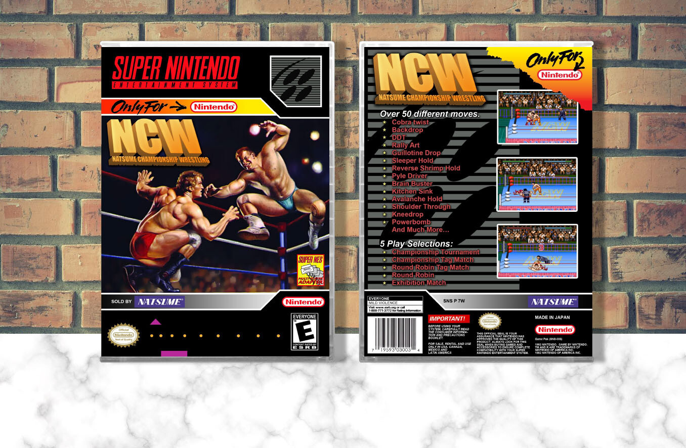 Natsume Championship Wrestling, Case Color: CLEAR (Transparent)