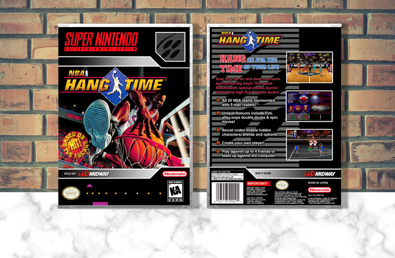 NBA Hangtime, Case Color: CLEAR (Transparent)