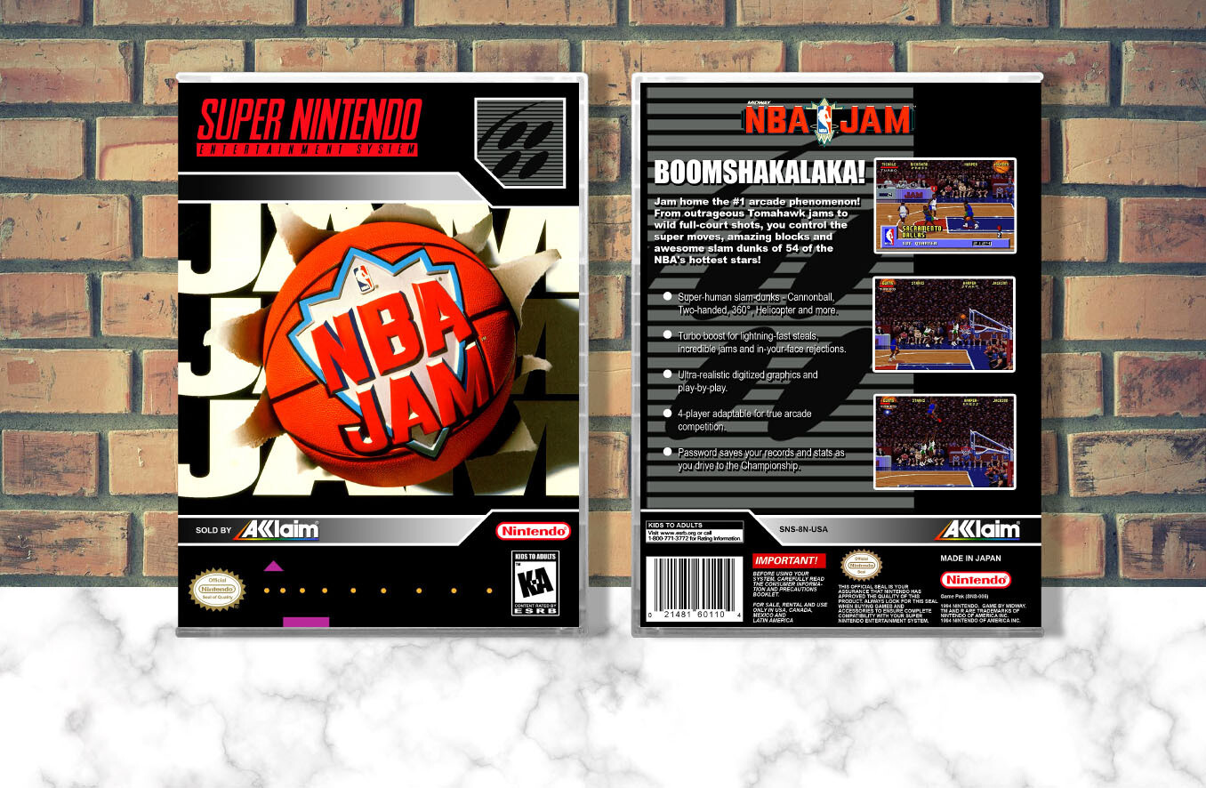 NBA Jam, Case Color: CLEAR (Transparent)