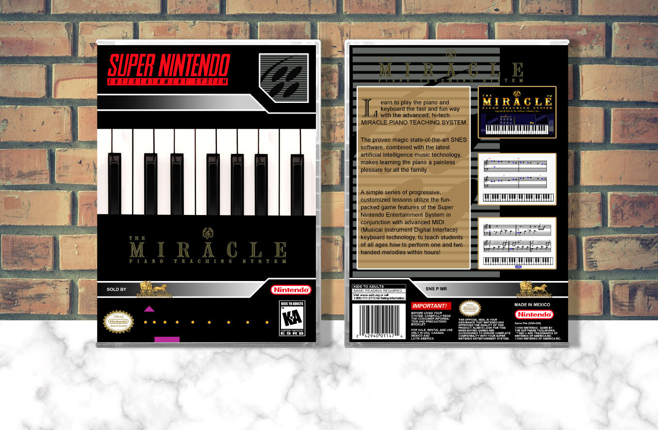 Miracle Piano Teaching System, The, Case Color: CLEAR (Transparent)