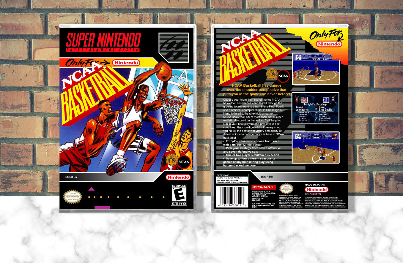 NCAA Basketball, Case Color: CLEAR (Transparent)