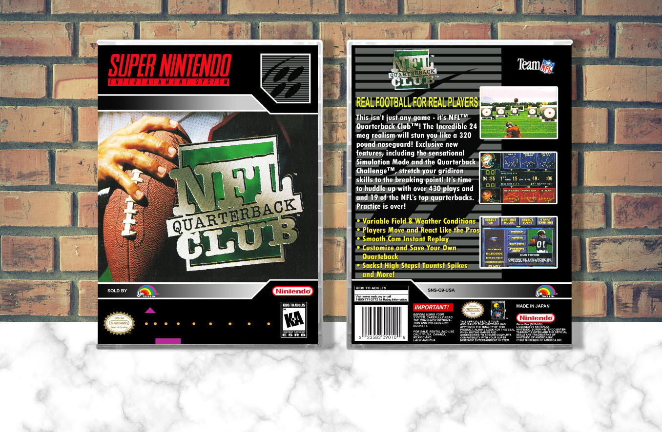 NFL Quarterback Club, Case Color: CLEAR (Transparent)