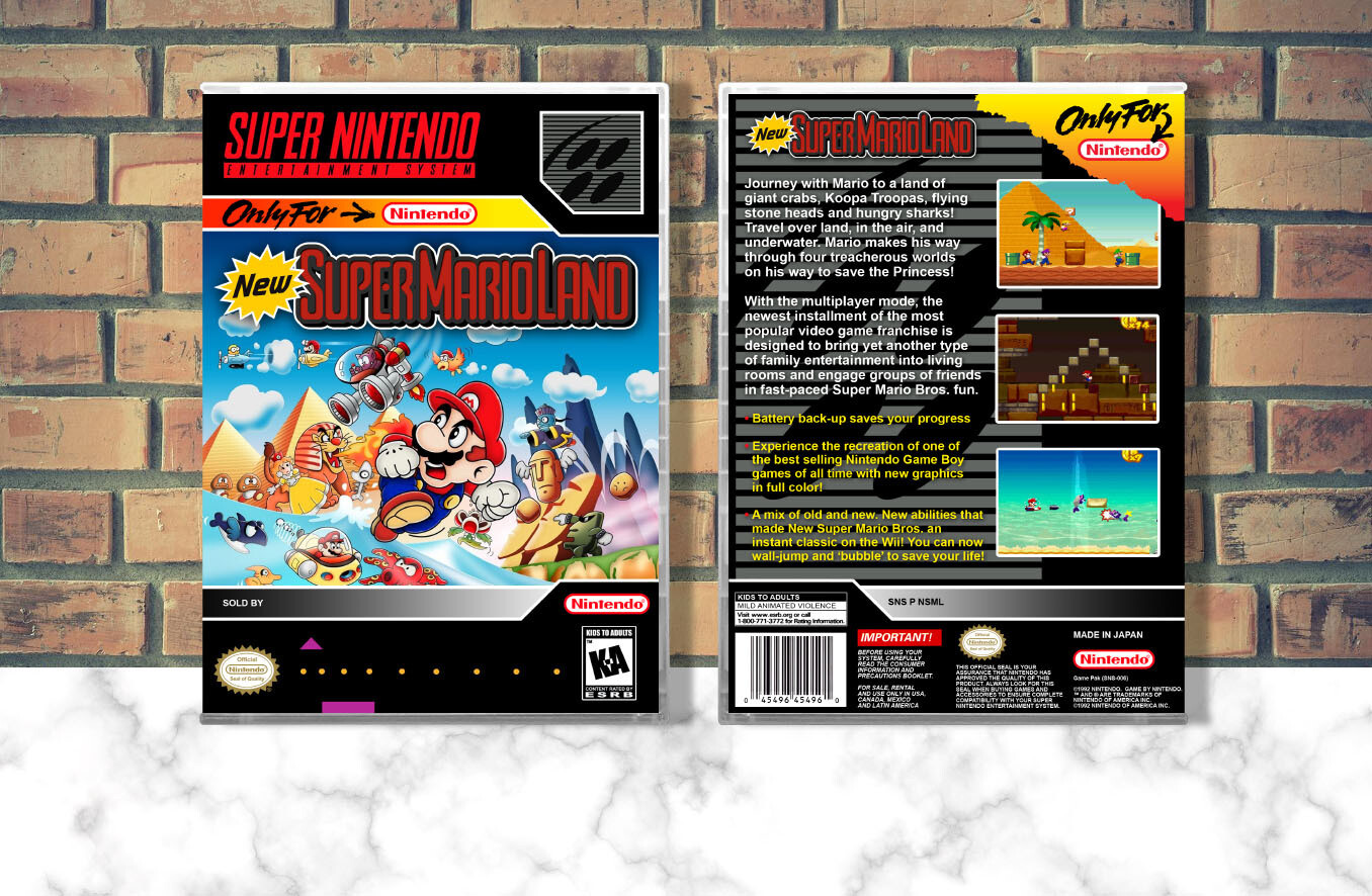 New Super Mario Land, Case Color: CLEAR (Transparent)