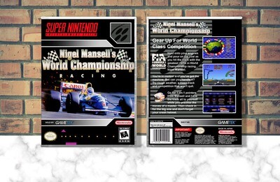 Nigel Mansell&#39;s World Championship Racing, Case Color: CLEAR (Transparent)