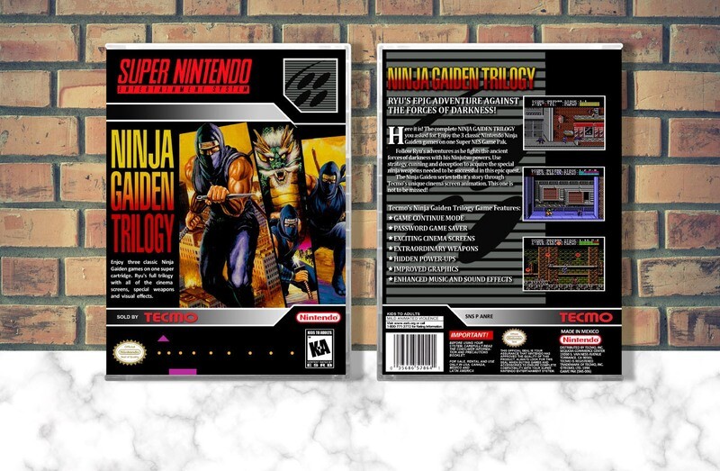 Ninja Gaiden Trilogy, Case Color: CLEAR (Transparent)