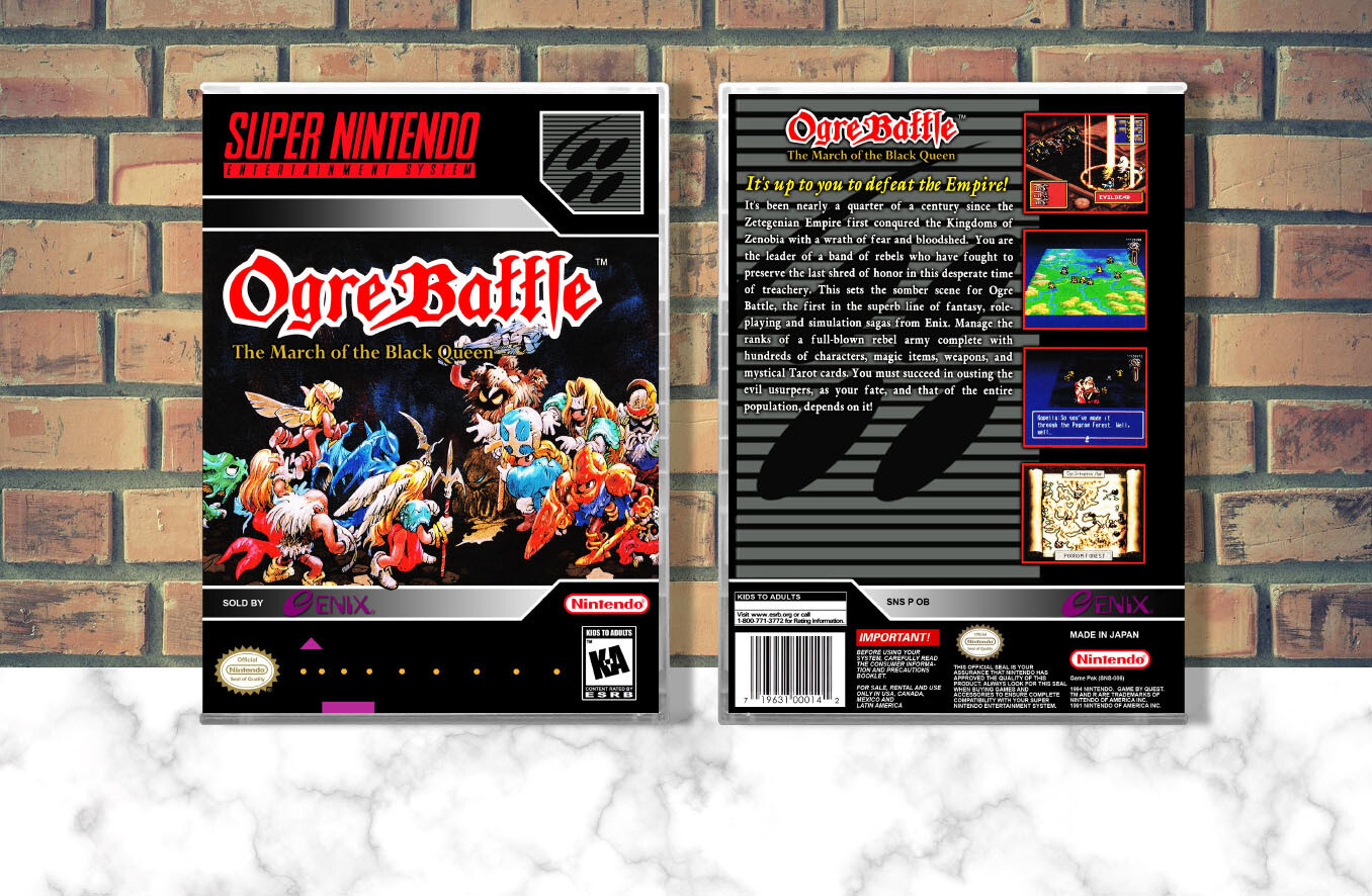 Ogre Battle: March of the Black Queen, Case Color: CLEAR (Transparent)