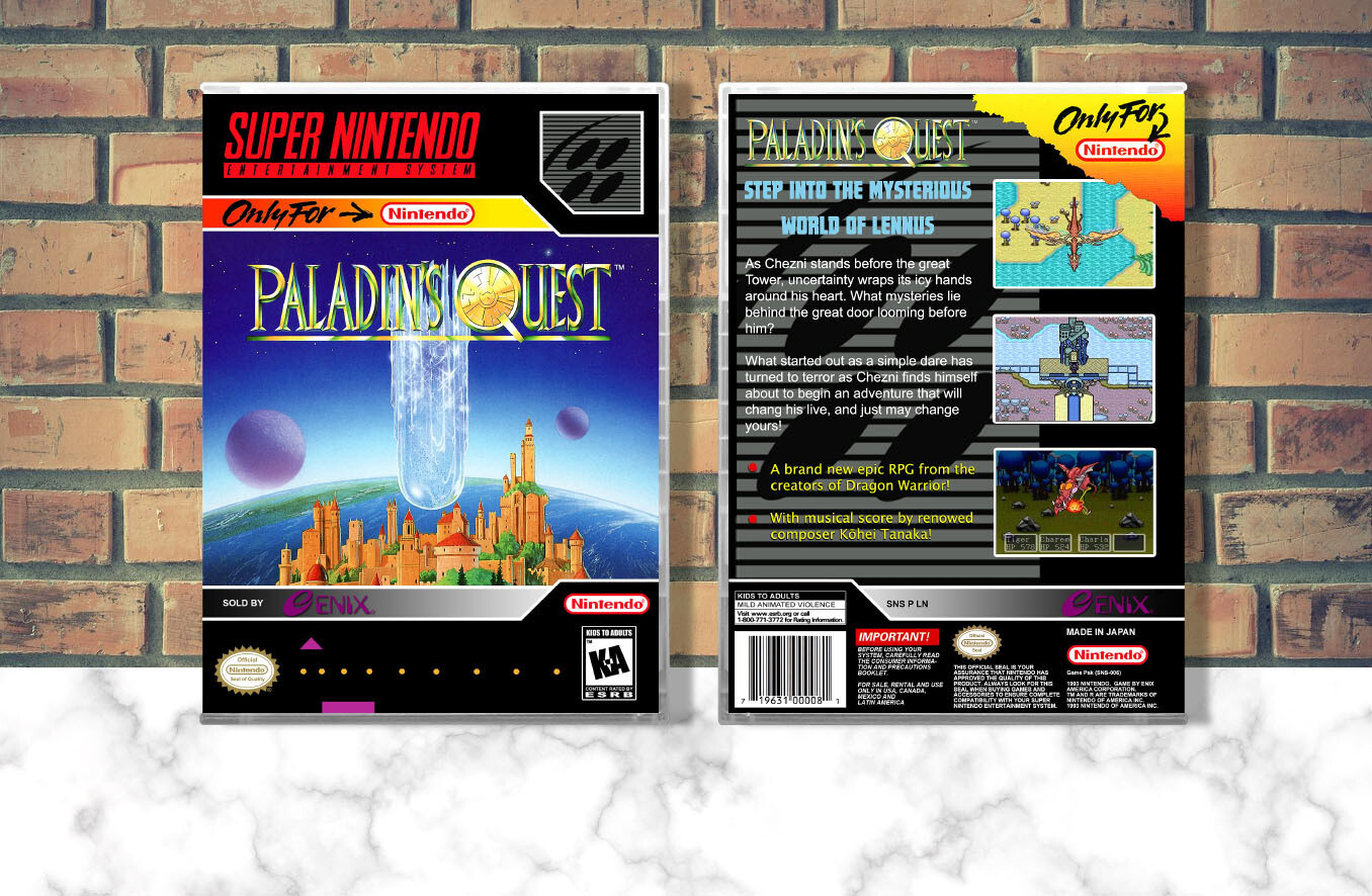 Paladin&#39;s Quest, Case Color: CLEAR (Transparent)