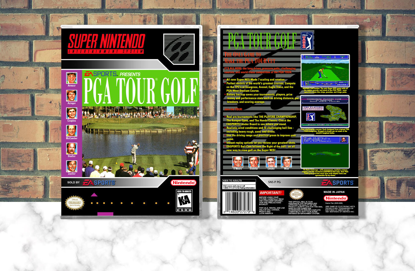 PGA Tour Golf, Case Color: CLEAR (Transparent)