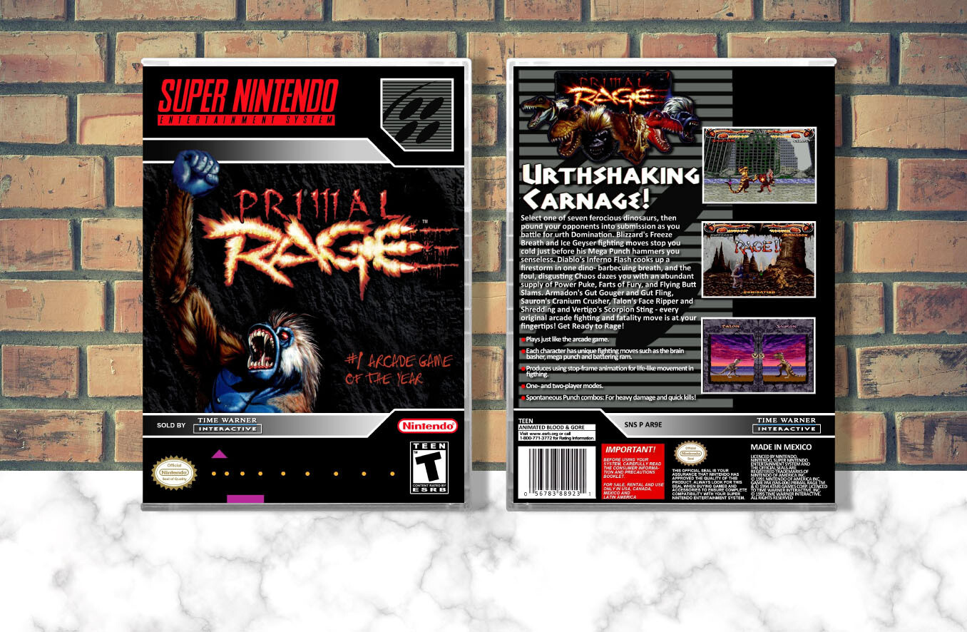 Primal Rage, Case Color: CLEAR (Transparent)