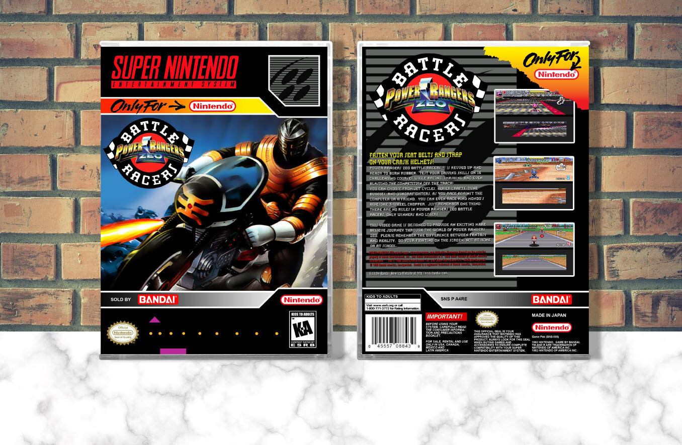 Power Rangers Zeo: Battle Racers, Case Color: CLEAR (Transparent)