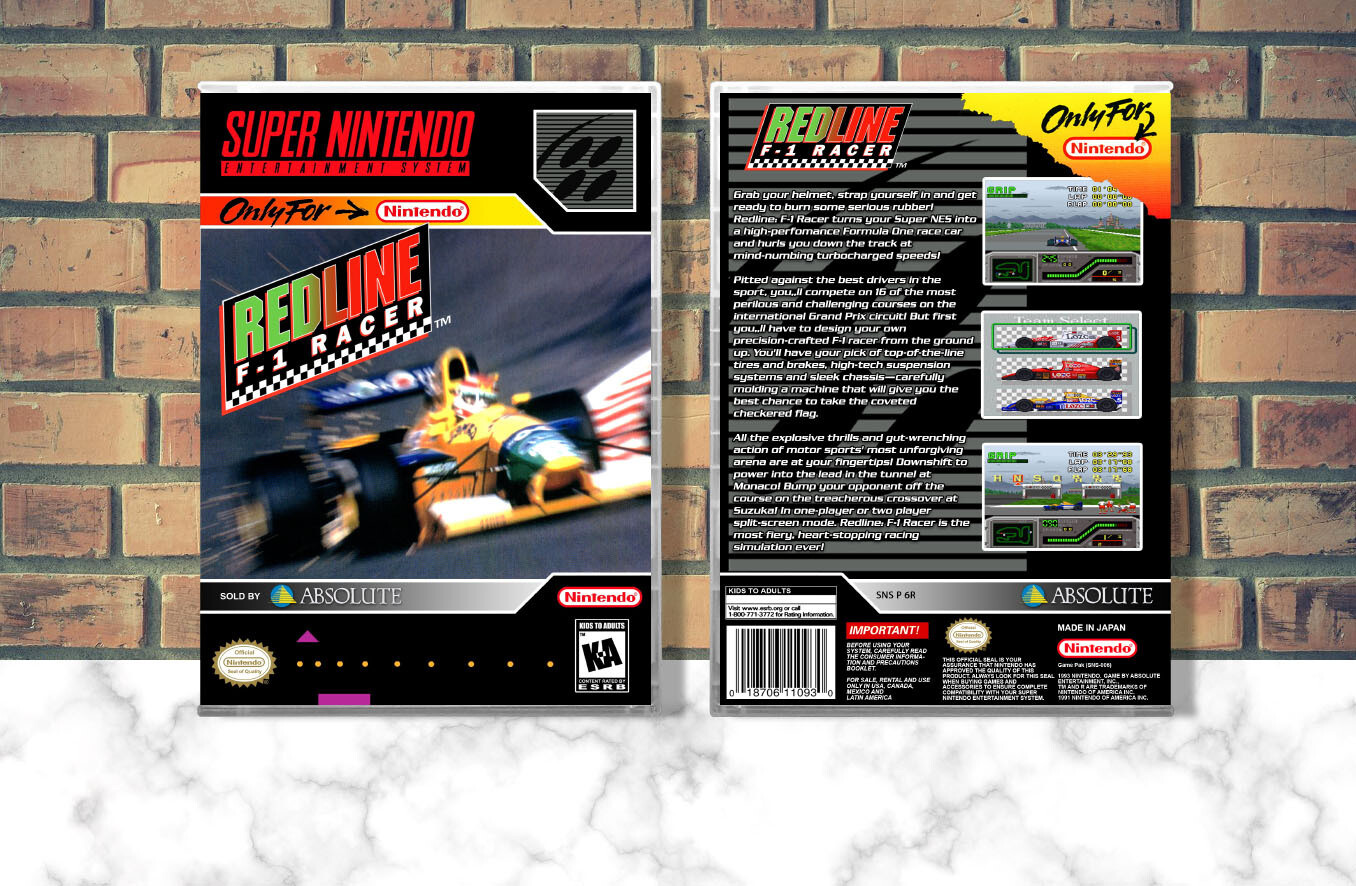 Redline F-1 Racer, Case Color: CLEAR (Transparent)