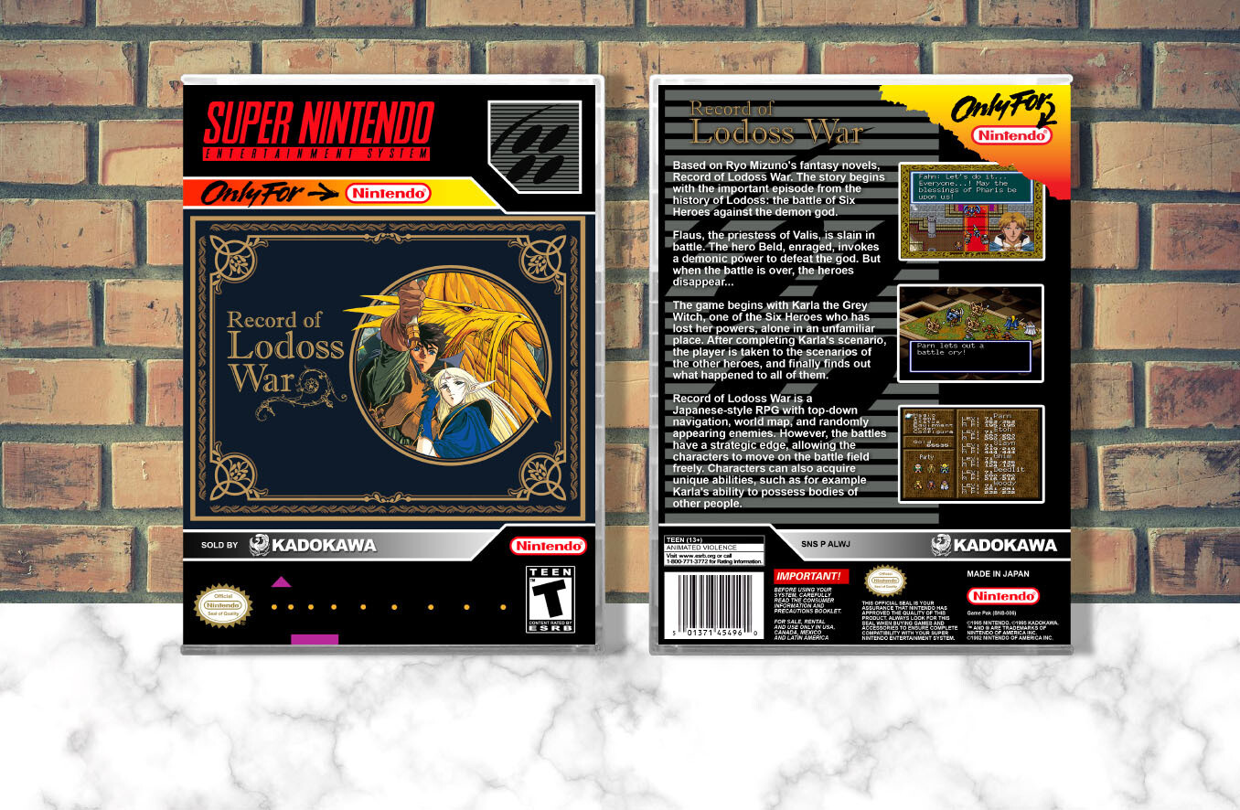 Record of Lodoss War, Case Color: CLEAR (Transparent)