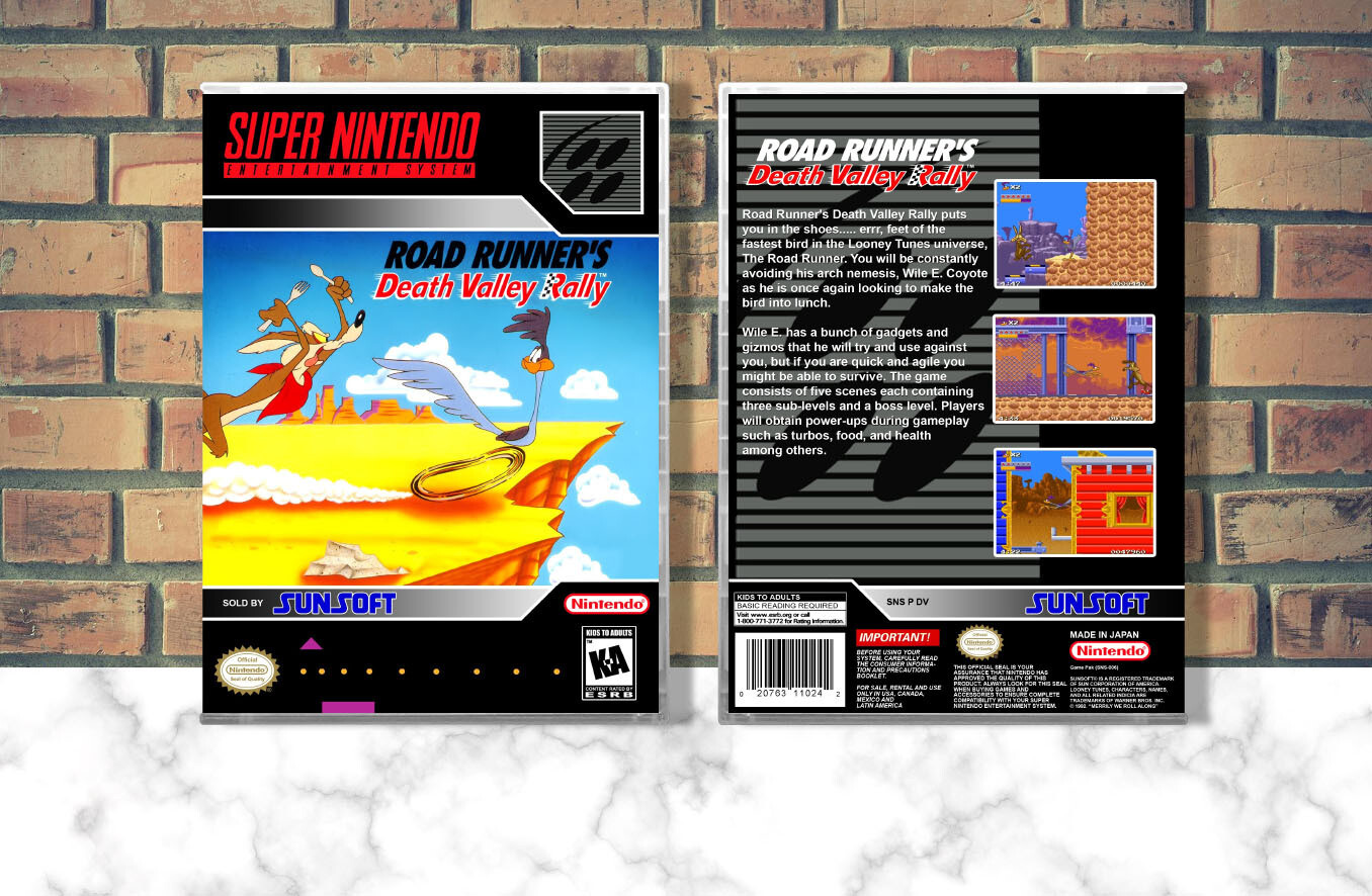 Road Runner&#39;s Death Valley Rally, Case Color: CLEAR (Transparent)