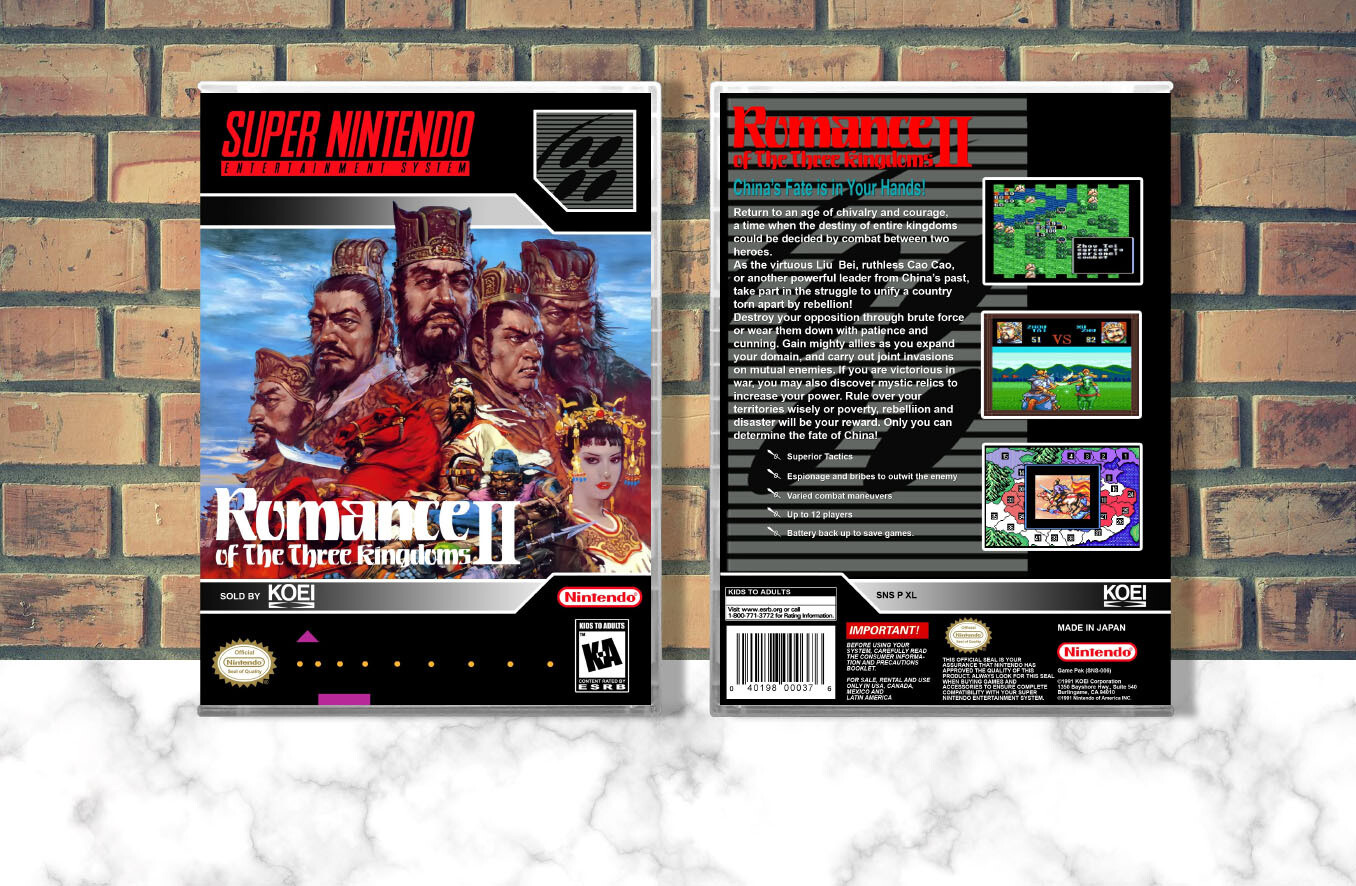 Romance of the Three Kingdoms II, Case Color: CLEAR (Transparent)