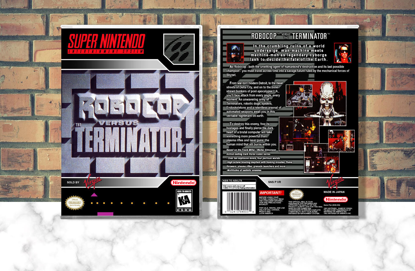 Robocop versus The Terminator, Case Color: CLEAR (Transparent)