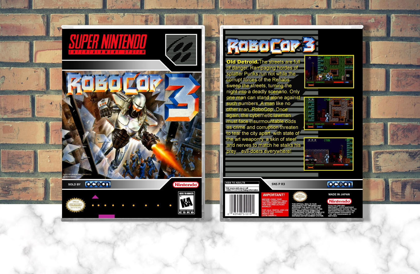 RoboCop 3, Case Color: CLEAR (Transparent)