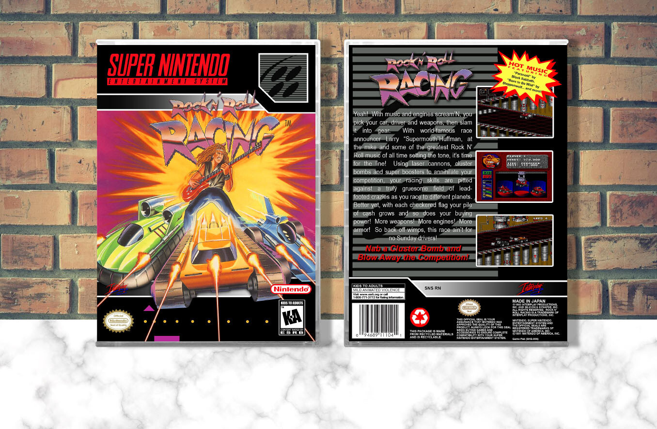 Rock N&#39; Roll Racing, Case Color: CLEAR (Transparent)