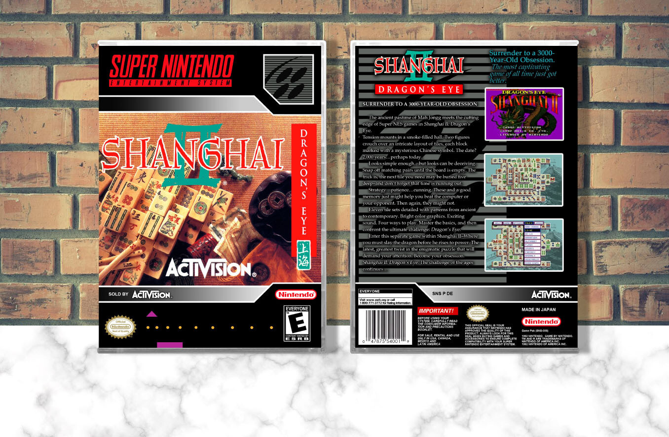 Shanghai II: Dragon&#39;s Eye, Case Color: CLEAR (Transparent)