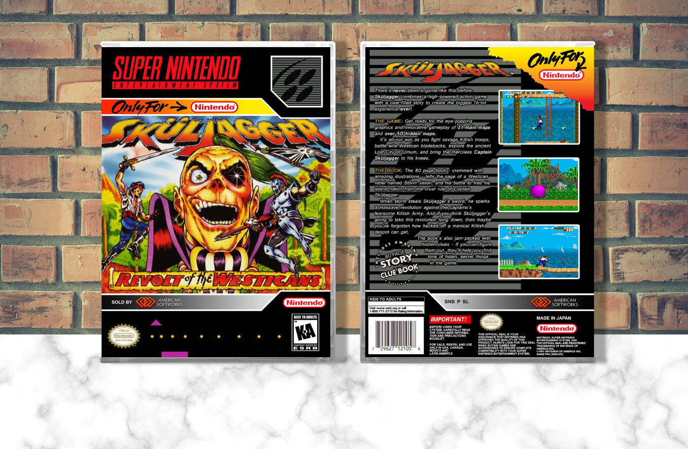 SkulJagger: Revolt of the Westicans, Case Color: CLEAR (Transparent)