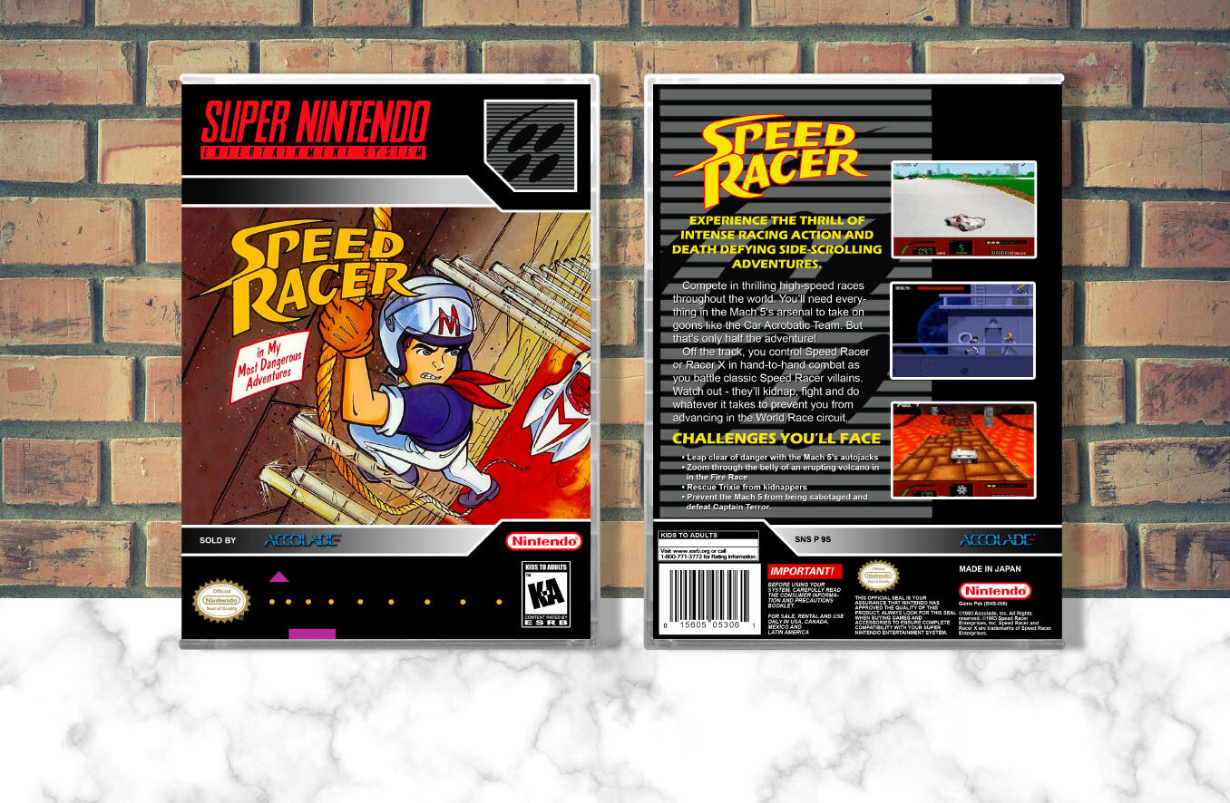 Speed Racer in My Most Dangerous Adventures, Case Color: CLEAR (Transparent)