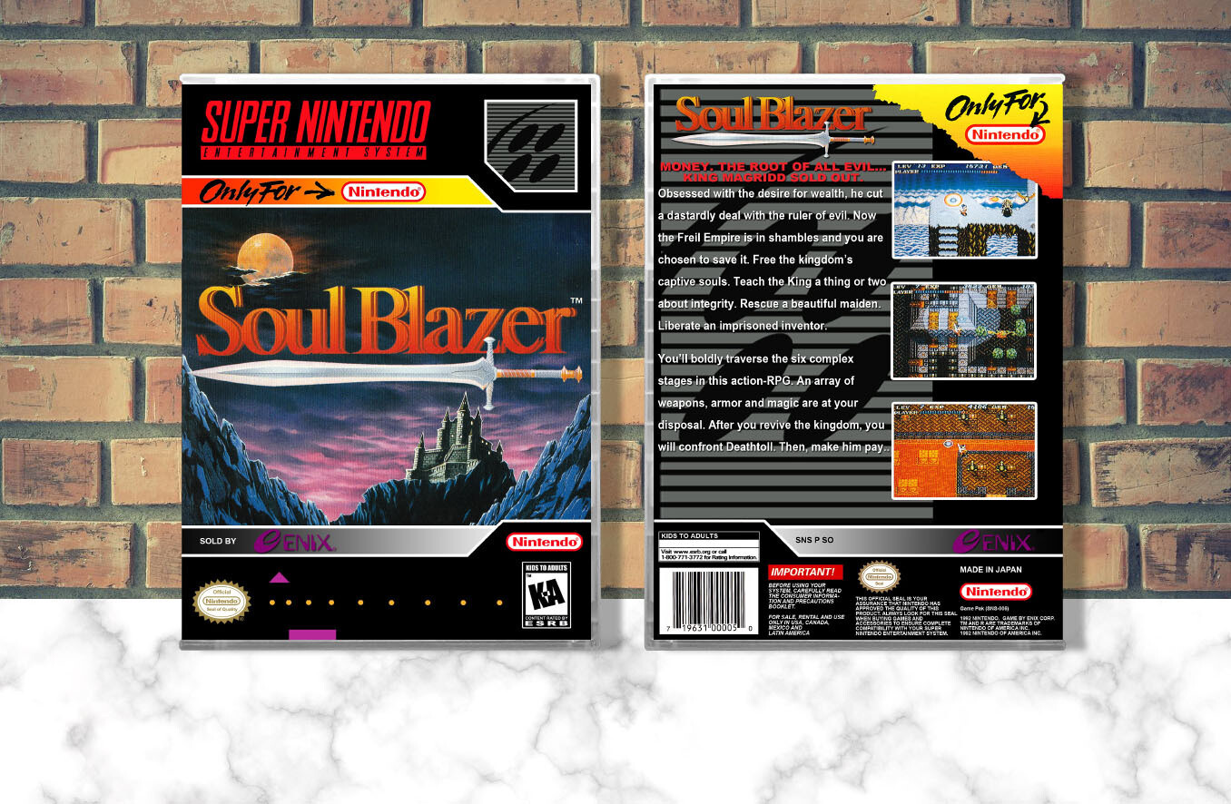 Soul Blazer, Case Color: CLEAR (Transparent)