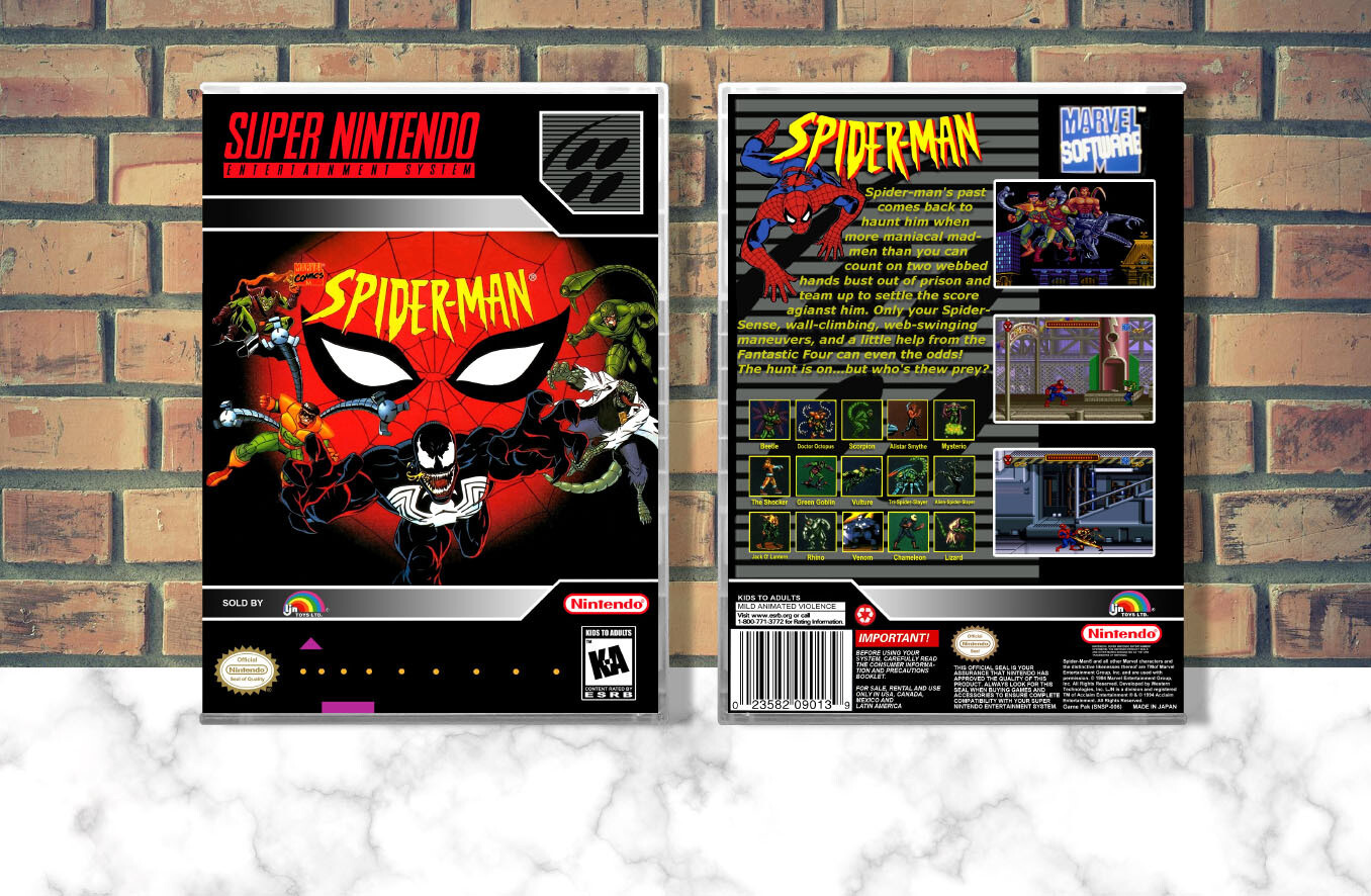 Spider-Man: The Animated Series, Case Color: CLEAR (Transparent)