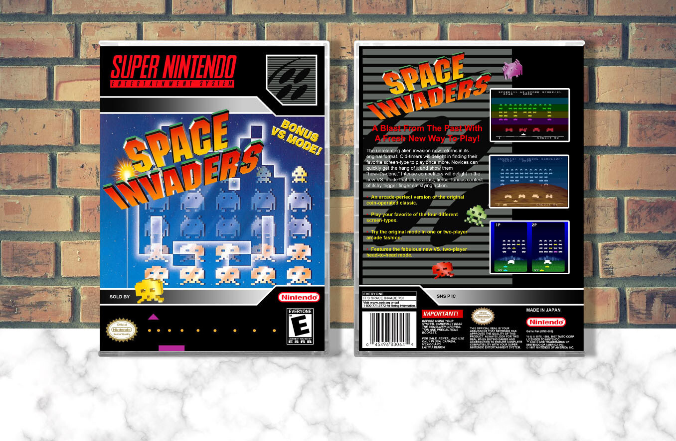 Space Invaders, Case Color: CLEAR (Transparent)