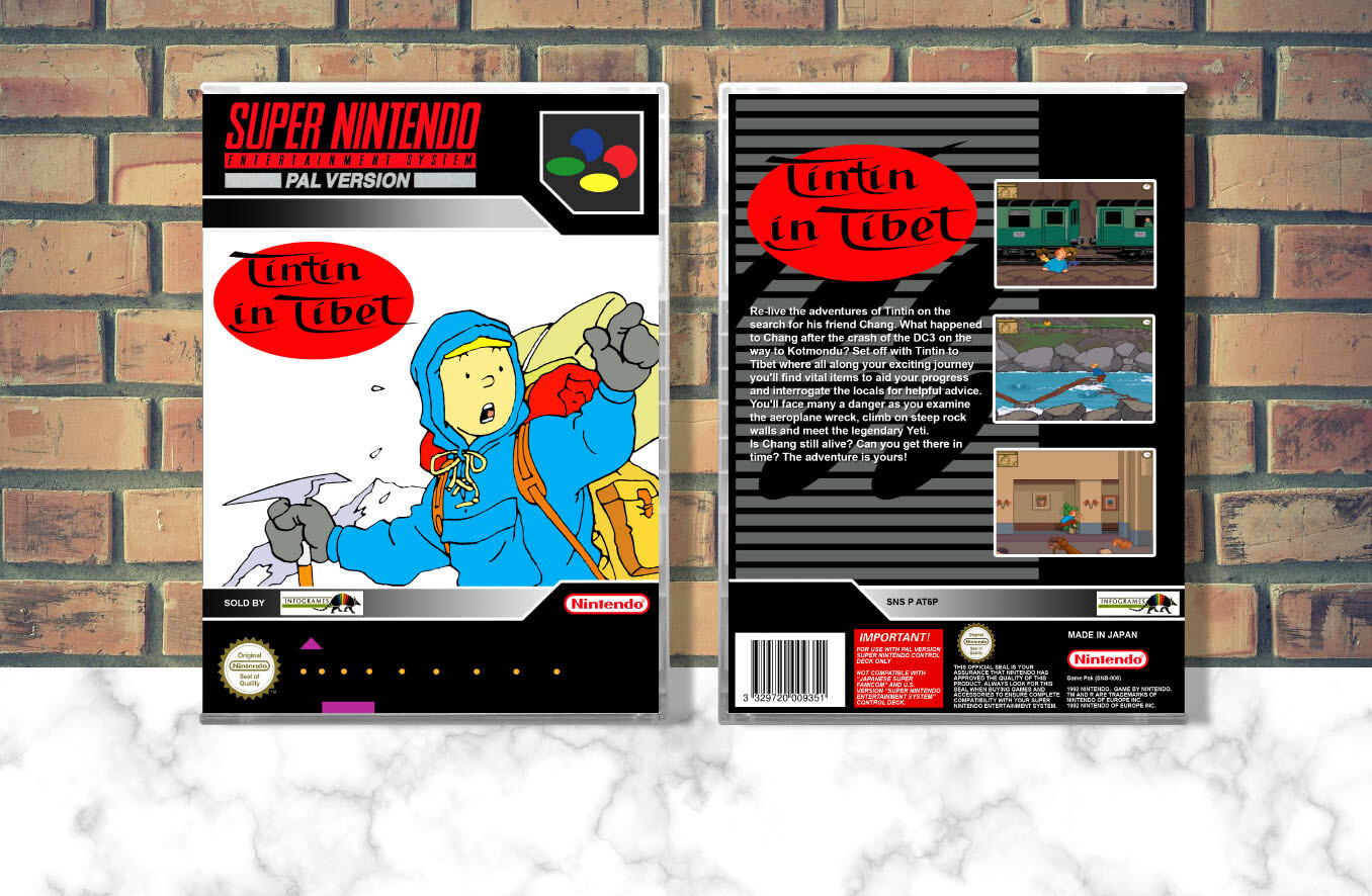 Tintin in Tibet (EU), Case Color: CLEAR (Transparent)