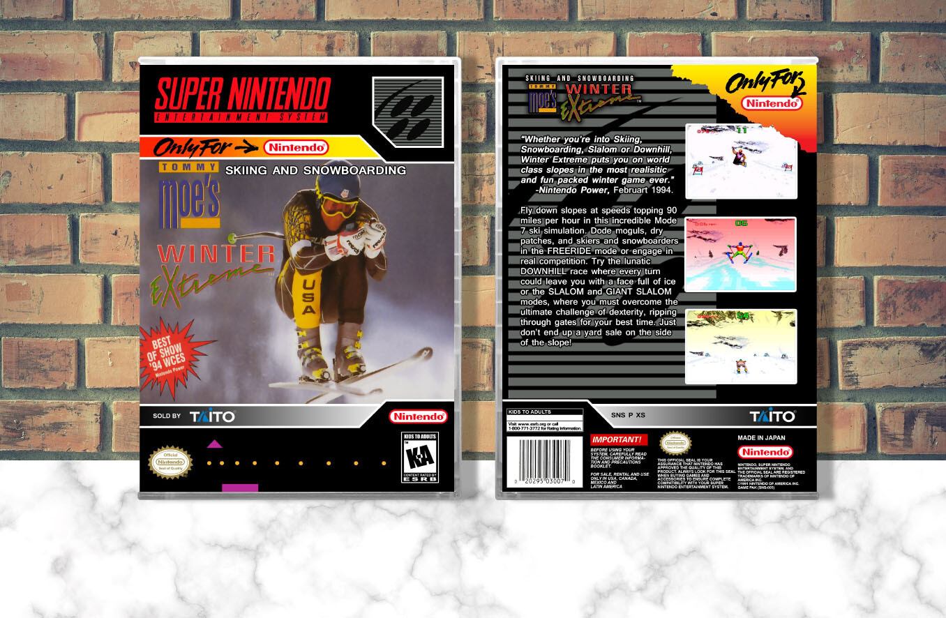 Tommy Moe&#39;s Winter Extreme: Skiing &amp; Snowboarding, Case Color: CLEAR (Transparent)