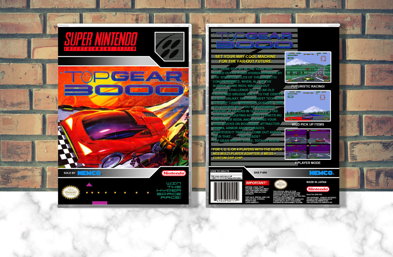 Top Gear 3000, Case Color: CLEAR (Transparent)