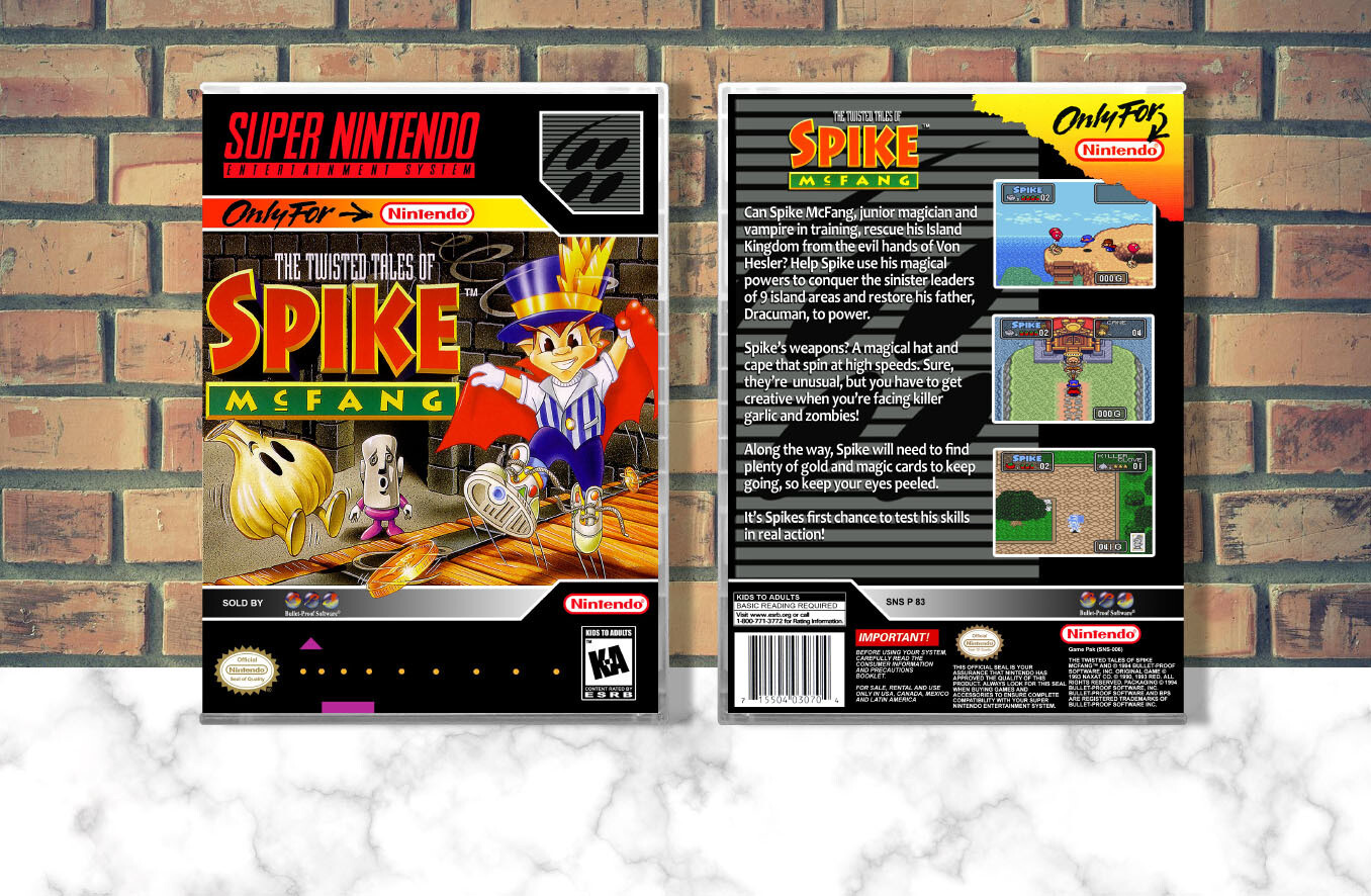 Twisted Tale of Spike McFang, The, Case Color: CLEAR (Transparent)