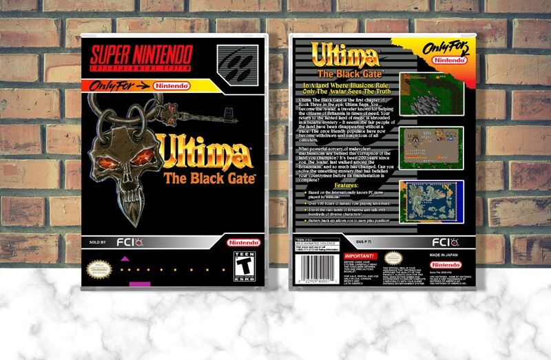 Ultima VII: The Black Gate, Case Color: CLEAR (Transparent)