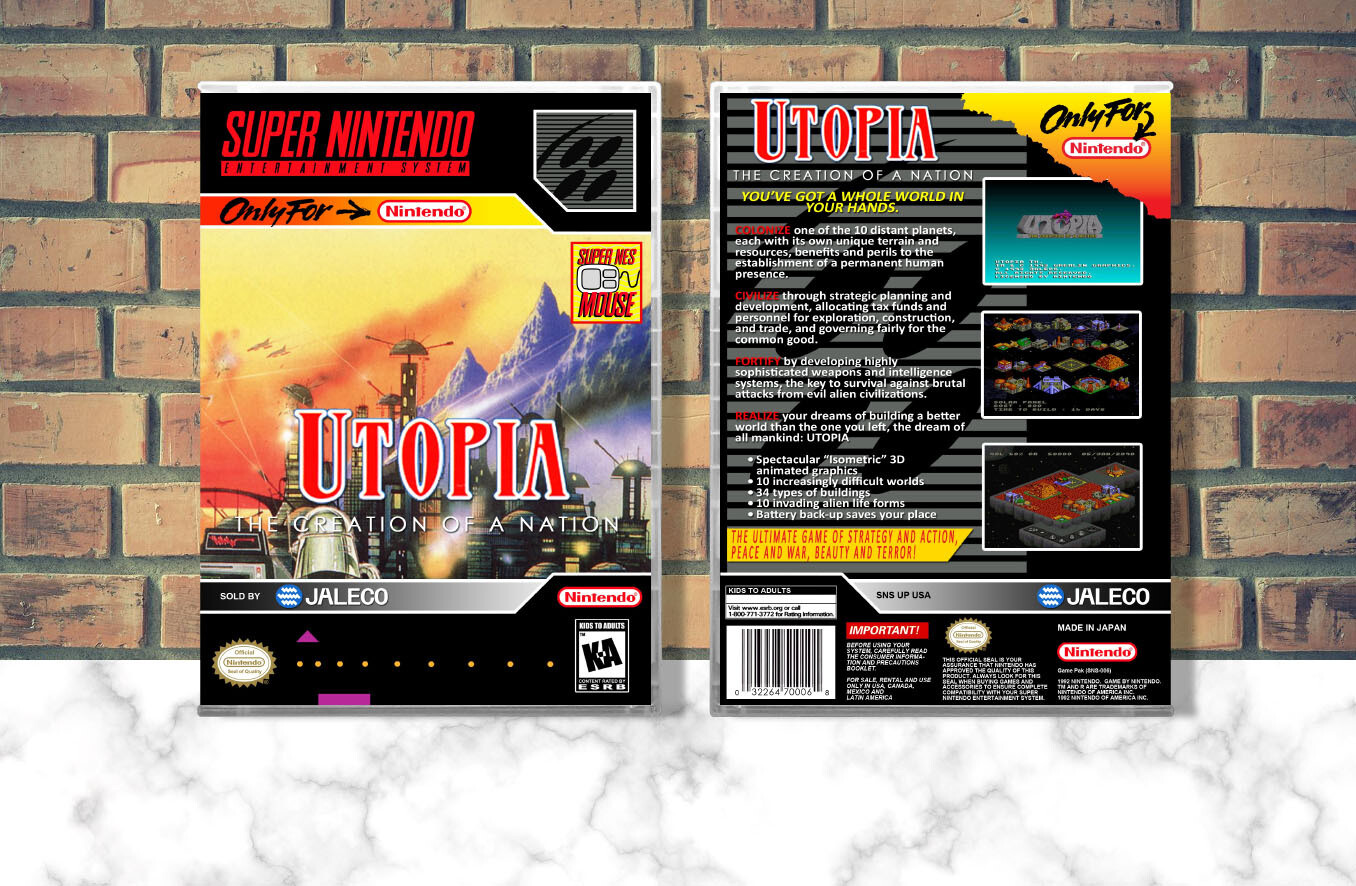 Utopia: The Creation of a Nation, Case Color: CLEAR (Transparent)